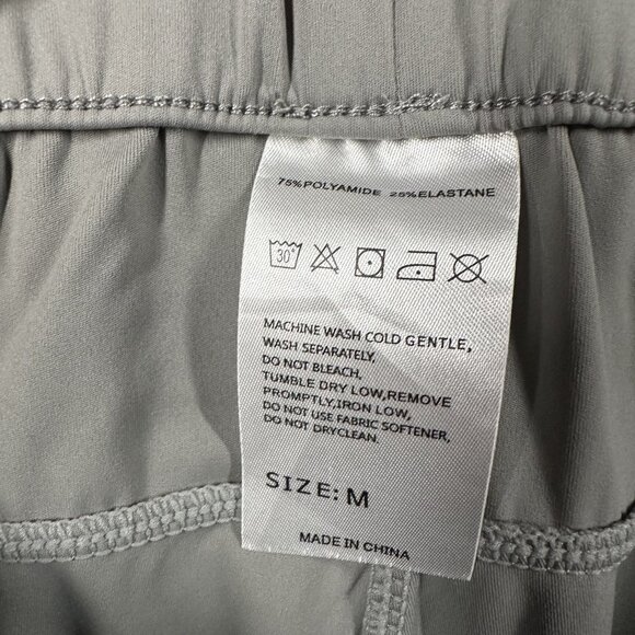 Gradual Pants Mens Medium Gray Athletic Stretch Drawstring Joggers Performance - Picture 8 of 11